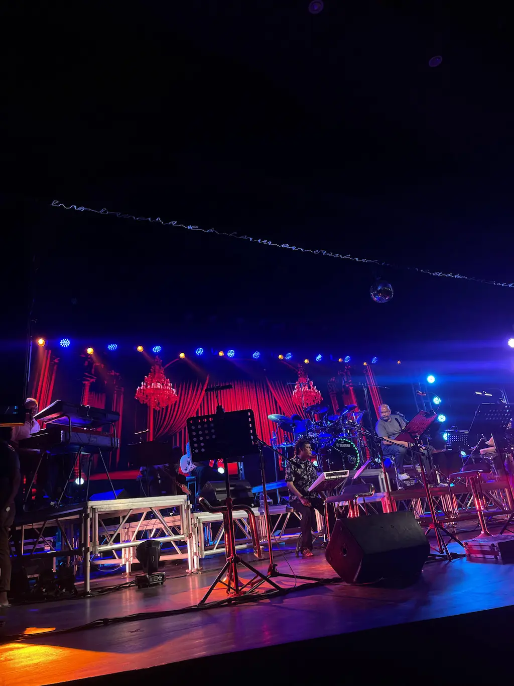 Full stage view of Tribute concert